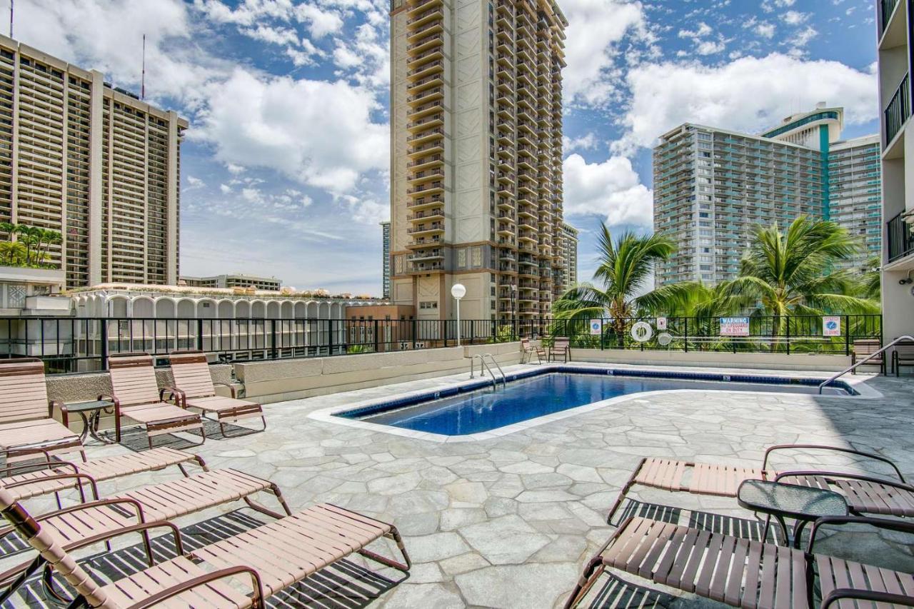 Renovated With City View At Aqua Palms Waikiki هونولولو المظهر الخارجي الصورة