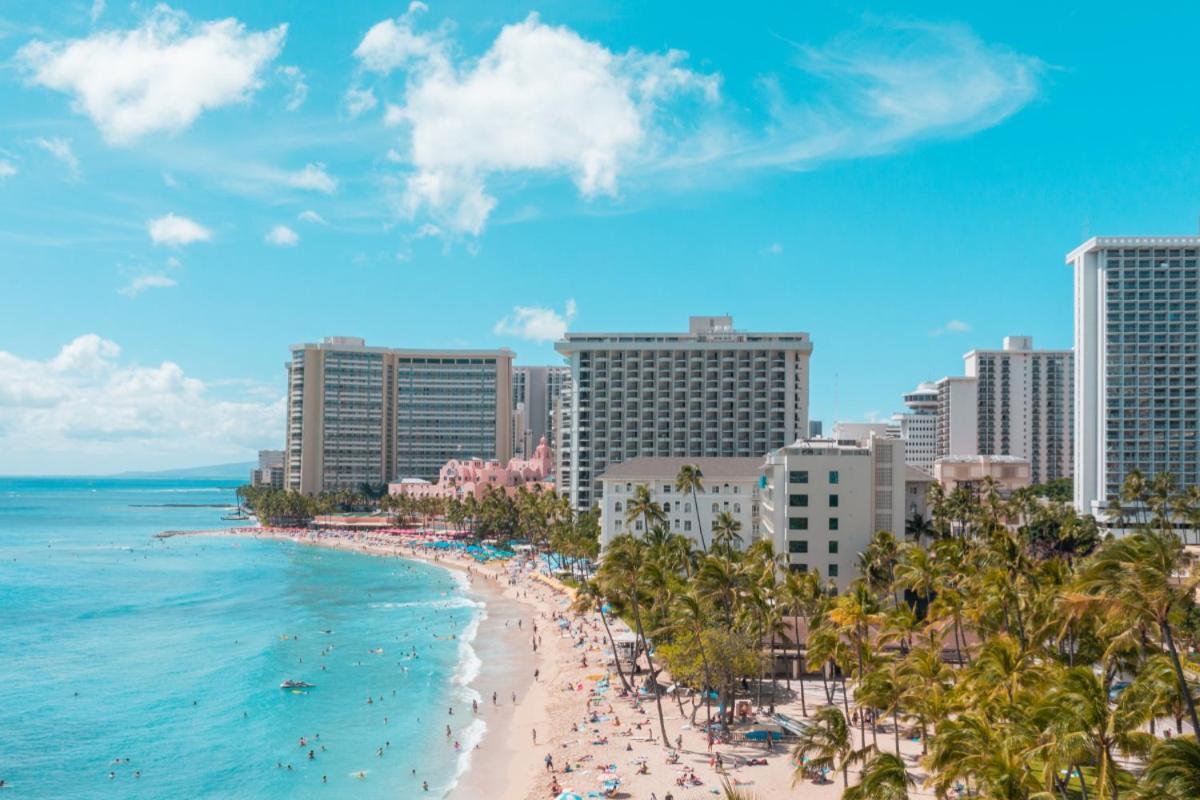 Renovated With City View At Aqua Palms Waikiki هونولولو المظهر الخارجي الصورة